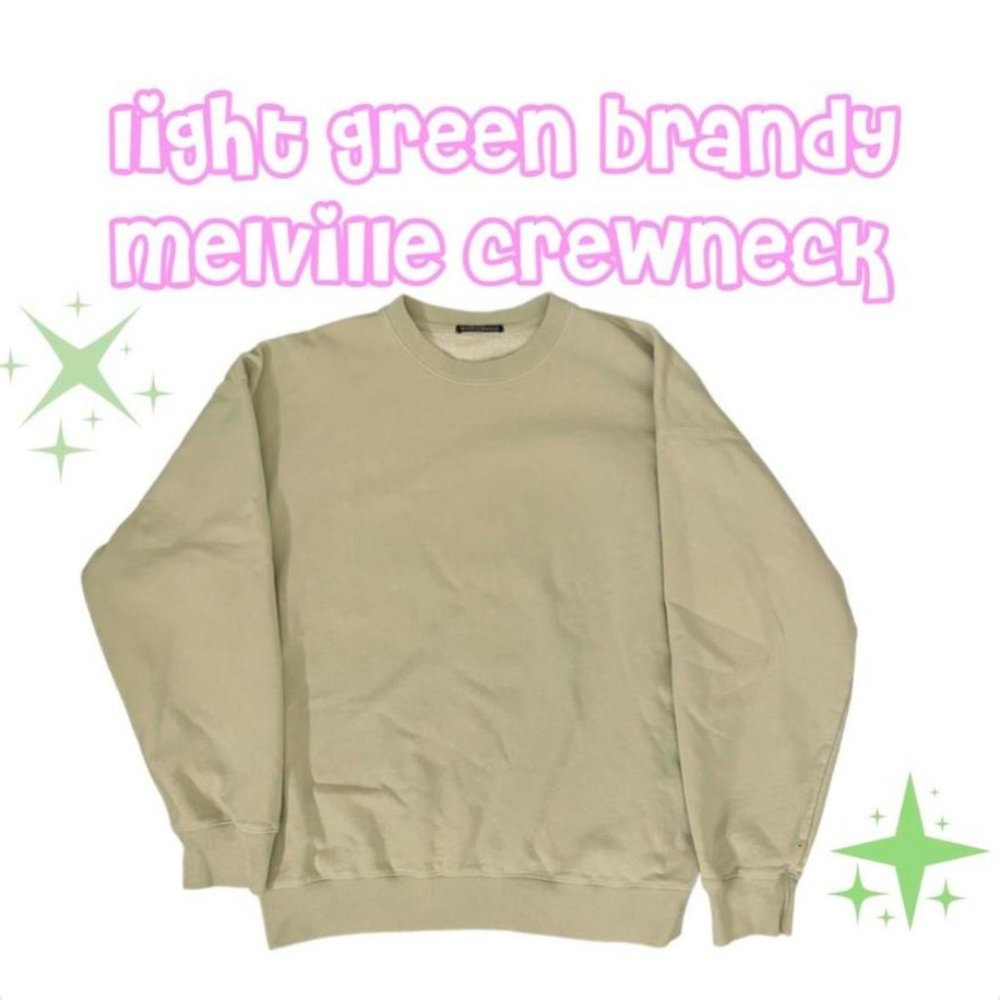 Light green Brandy Melville Erica oversized crewneck sweatshirt
